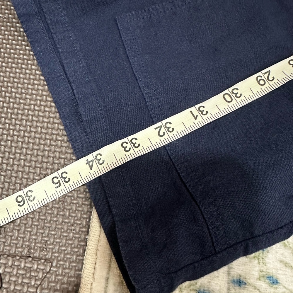 Frank & Eileen Long Sleeve Ireland Playsuit Cotton Romper in Navy - Picture 4 of 7